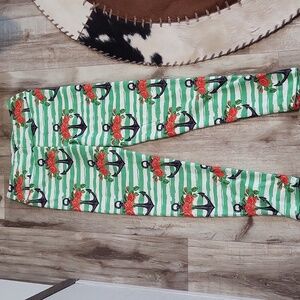 🐝2 for $10🐝 The Legging Slinger Striped Nautical/Floral Leggings